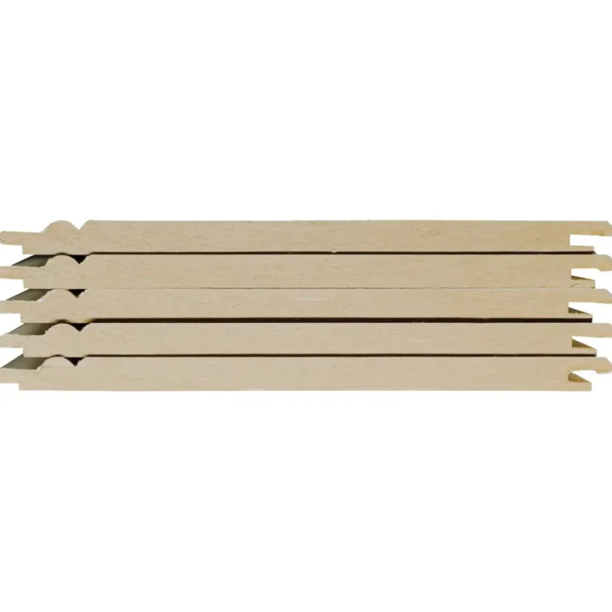 Wand-en plafondpaneel MDF gegrond ca. 13,5 cm breed, lengte 260 cm 5 stuks (ca. 1.75 m2)