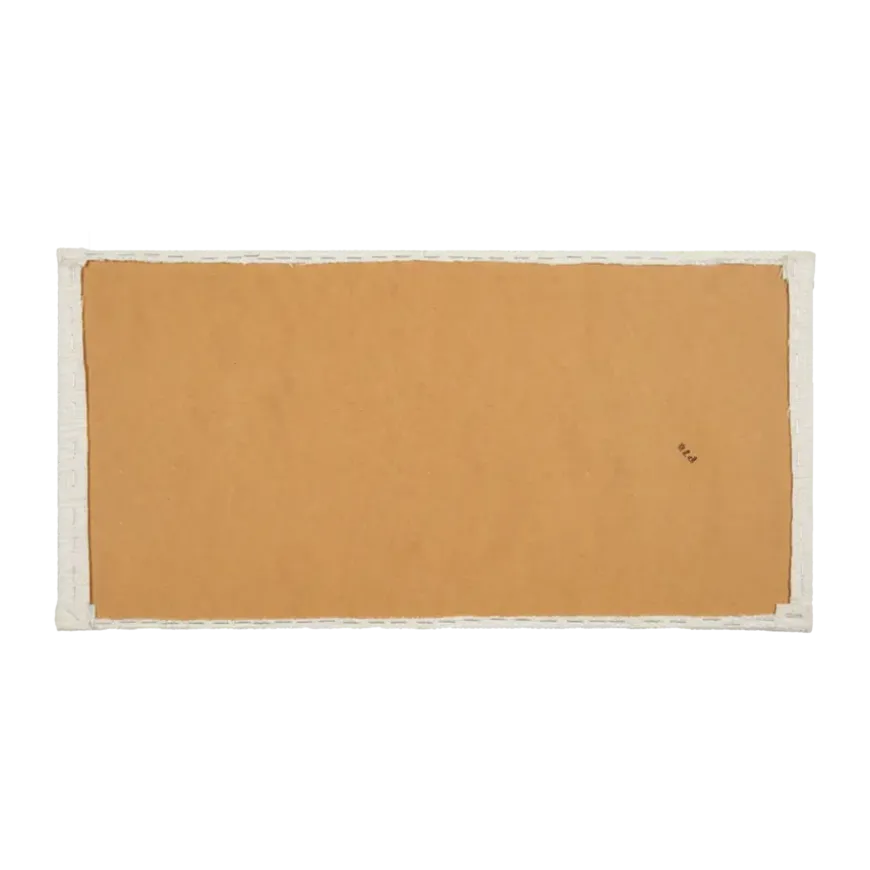 Wandkussen grof geweven crème 60x30 cm