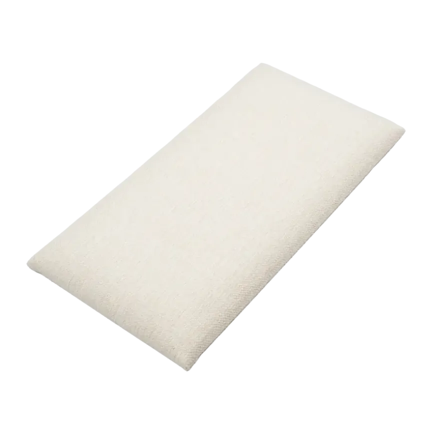 Wandkussen grof geweven crème 60x30 cm