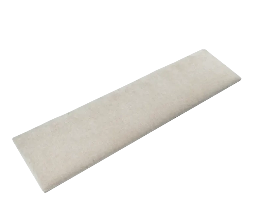 Wandkussen linnen taupe 120x30 cm
