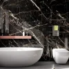 Wandpaneel kunststof Allora zwart marmer glans 260x90 cm, dikte 5mm 2,34 m²