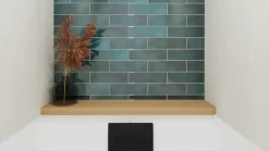 Geen Wandtegel Lush blauw 6,9 cm x 24 cm keramiek 0,53 m²