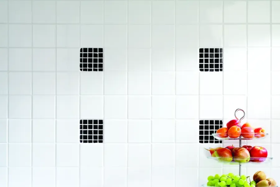 Geen Wandtegel wit keramiek 15 x 15 cm hoogglans 1 m²/doos