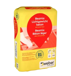 Weber Beamix lichtgewicht betonmortel grijs 18 kg