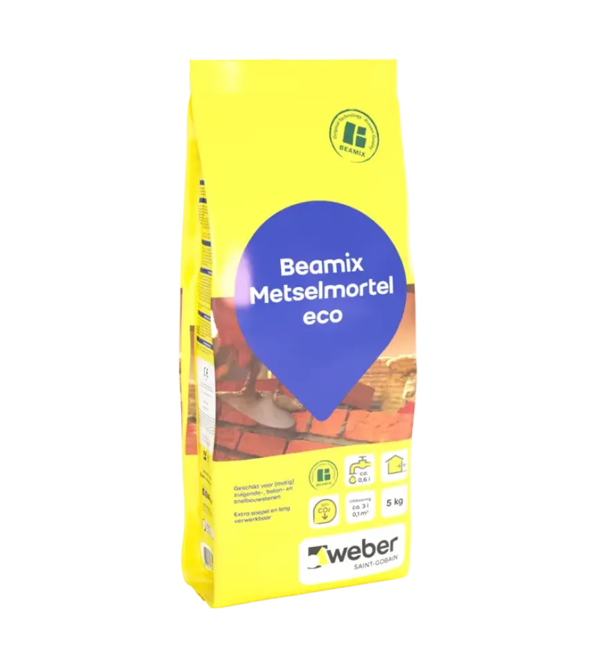 Weber Beamix metselmortel eco grijs 5 kg