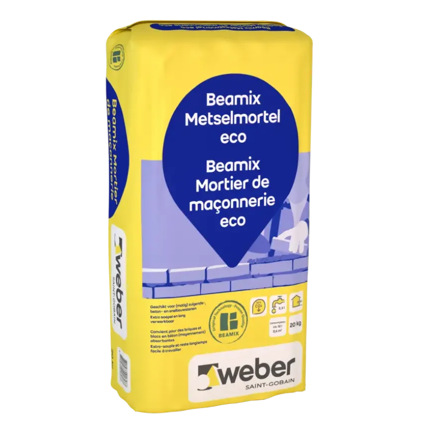 Weber Beamix metselmortel universeel grijs 20 kg