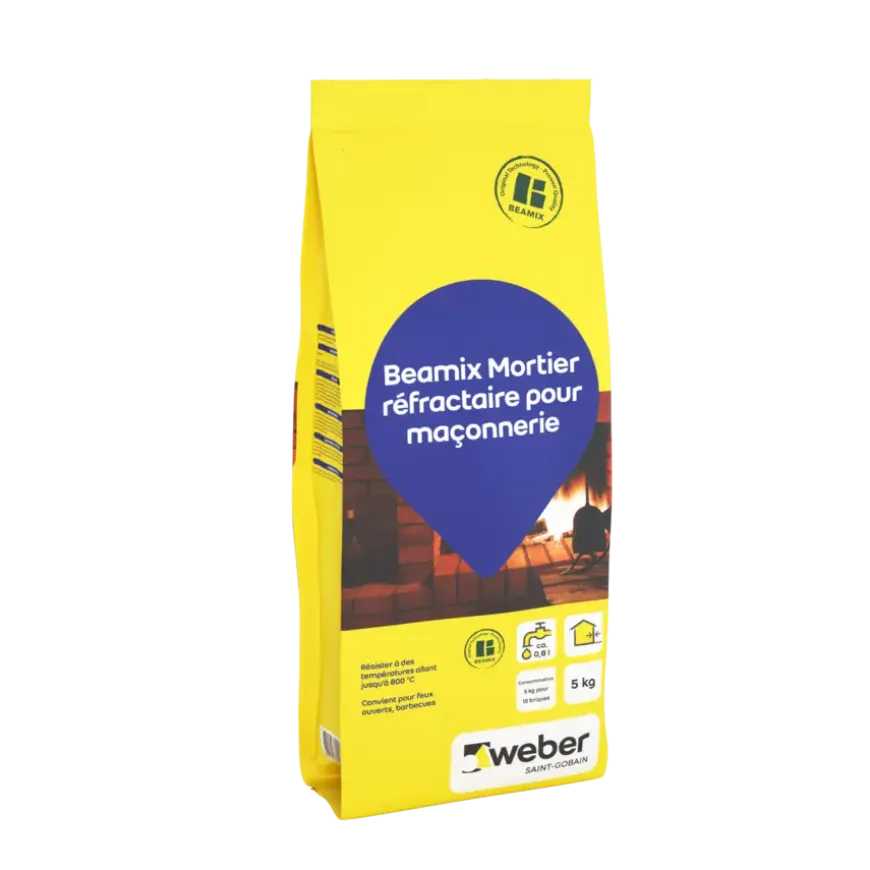 Weber Beamix metselmortel vuurvast grijs 5 kg