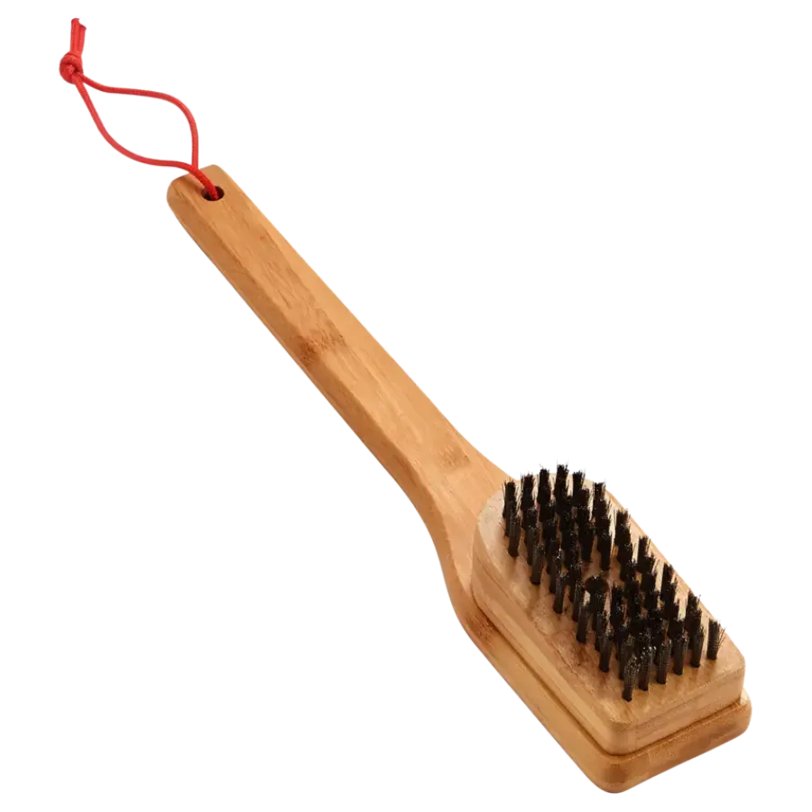 Weber schoonmaakborstel BBQ bamboe 30 cm