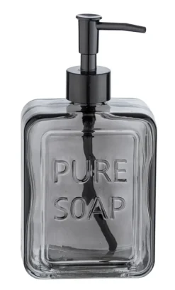 Geen Wenko Pure Soap zeepdispenser glas grijs