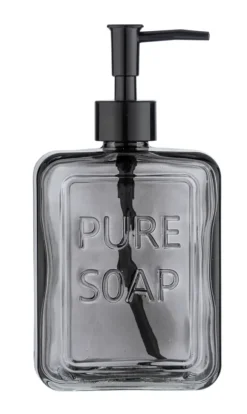 Geen Wenko Pure Soap zeepdispenser glas grijs