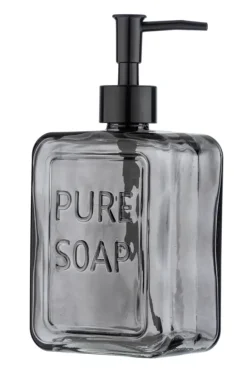 Geen Wenko Pure Soap zeepdispenser glas grijs