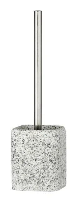 Geen Wenko Terrazzo toiletborstelhouder polyresin wit/beige/grijs
