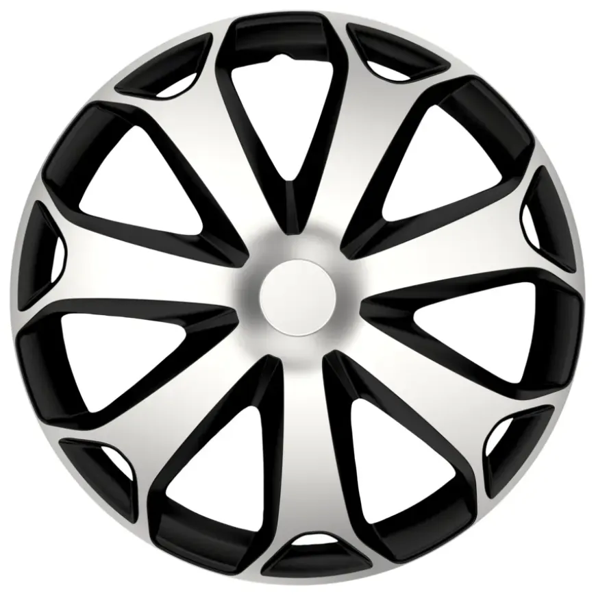 Wieldoppenset 16" Gorecki Mega zilver / zwart