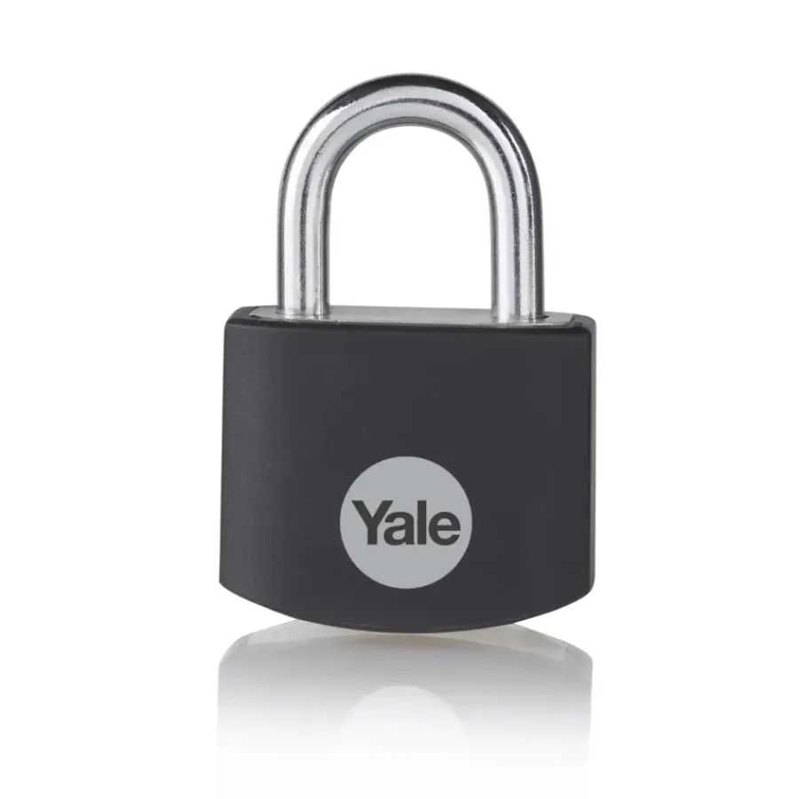 Yale Hangslot aluminium 25 mm zwart