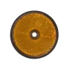 Zij-reflector rond 60mm geel