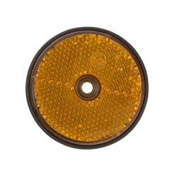 Zij-reflector rond 60mm geel